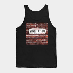 King's Road Chelsea Street Sign Tank Top